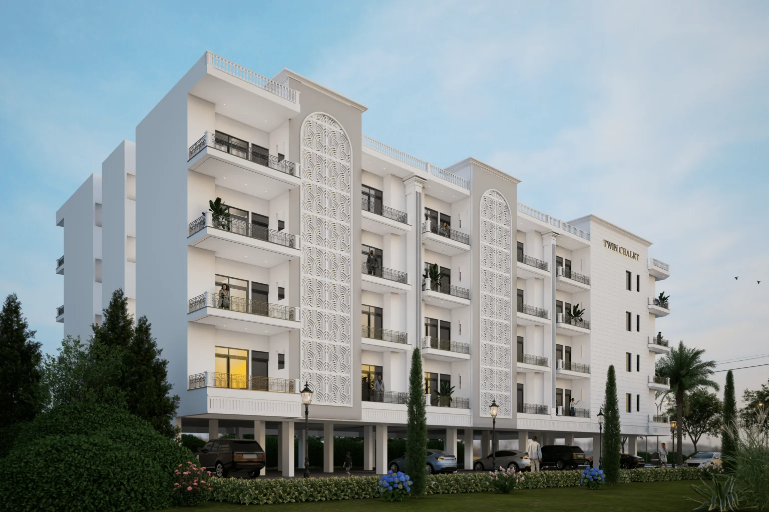 Twin Chalet 2 Tower, highlighting the comfortable living experience.