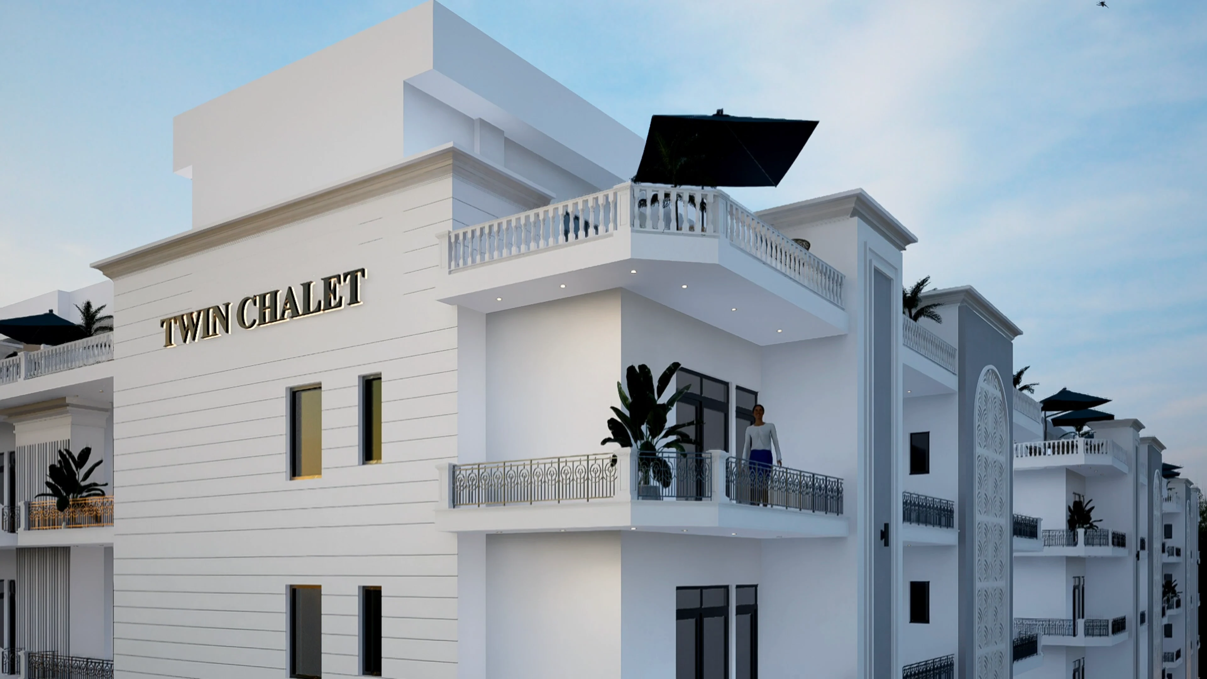 Park view at Twin Chalet 2 Greater Noida, highlighting world-class amenities